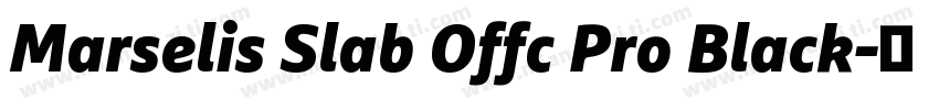 Marselis Slab Offc Pro Black字体转换